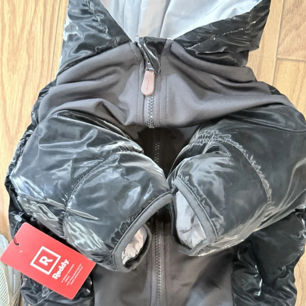 Reddy Black Quilted Pet Puffer Jacket Water-Resistant Dog Coat XL NWT